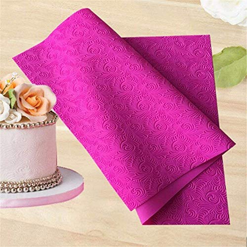 Pastel Encaje Tapete Impermeable Silicona Flor Patrón Texturizador Molde Fondant Decoración Herramientas Antiadherente Bricolaje Horneado Herramientas Para Boda Fiesta Cumpleaños