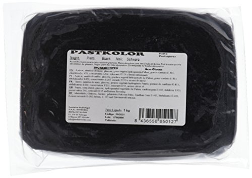 Pastkolor Pasta Portuguesa Preto - 1000 gr