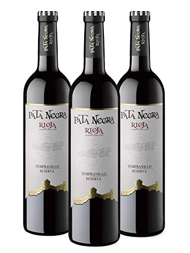Pata Negra Reserva - Vino Tinto D.O Rioja - Pack de 3 Botellas x 750 ml