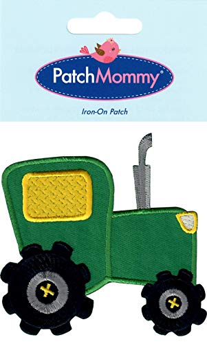 PatchMommy Tractor Parche Termoadhesivo Parche Bordado para Ropa - Parches Infantiles y Apliques para Niños