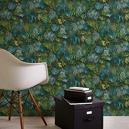 #patterned.wallpaper moderno selva 3d papel pintado de pared no tejido jungle plantas animado salón papel de pared con foto elegante papel decórativo pintado de pared made in germany