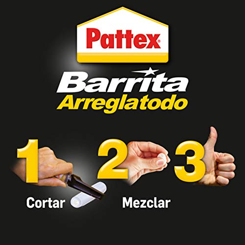 Pattex Barrita arreglatodo, masilla adhesiva para sellar, pegar, metal, 48gr