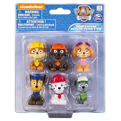 PAW PATROL - Paquete de Juguetes 6 Mini Personajes Set di 6 Multicolor