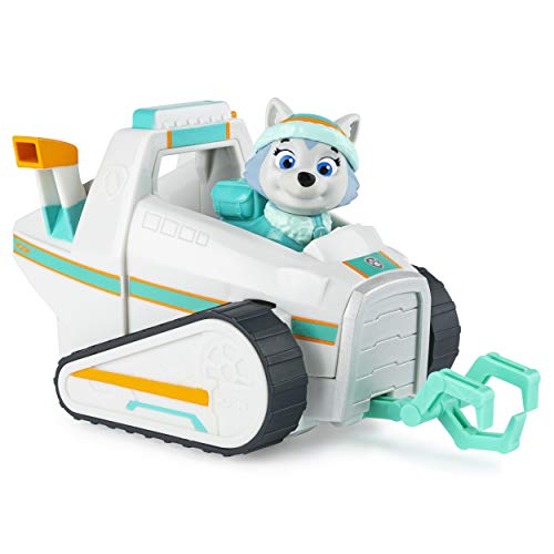 PAW PATROL- Paw VHC BscVeh CB ECMX GML, vehículo de arado de Nieve de Everest con Figura Coleccionable, para niños de 3 años y más, Multicolor (Spin Master 6058278)