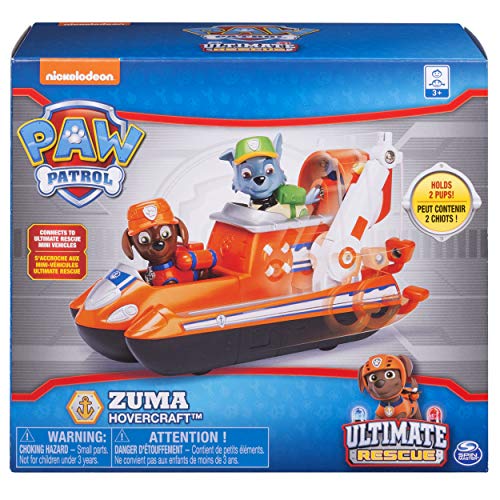 Paw Patrol Ultimate Rescue Themed Vehicle Zuma vehículo de Juguete - Vehículos de Juguete (Naranja, Barco, 3 año(s), Niño, 1 Pieza(s))