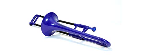 PBone 700639 - Trombón con boquilla y funda, color Azul