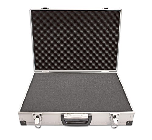 PeakTech 7270 – Estuche universal para dispositivos de medición, robusto, almacenamiento de herramientas, relleno de espuma, con cerradura, protección contra el polvo, XXL - 500 x 350 x 120 mm