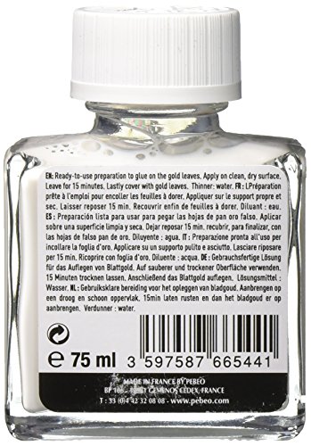 PEBEO Gédéo - Pasta dorada, 75 ml, color blanco, 5,5 x 5,5 x 4,5 cm