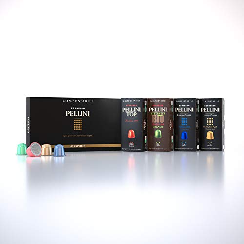 Pellini Caffè Gift Box - 40 Cápsulas Compatibles con Máquina Nespresso (200 g)