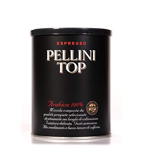 Pellini Caffè, Pellini Top 100% Arábica Para Cafetera Moka, 1 Lata - 250 gr