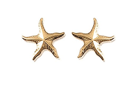 Pendientes chapado en oro – estrella de mar – Clavo Chips – Bijou Mujer