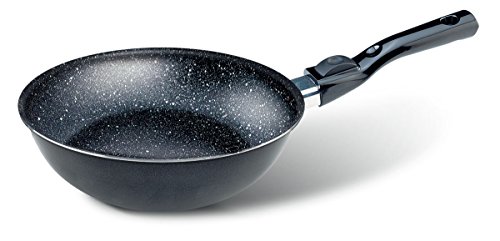 Pensofal Biostone Wok, Aluminio, Baquelita, Acero Inoxidable, Negro, 28 cm