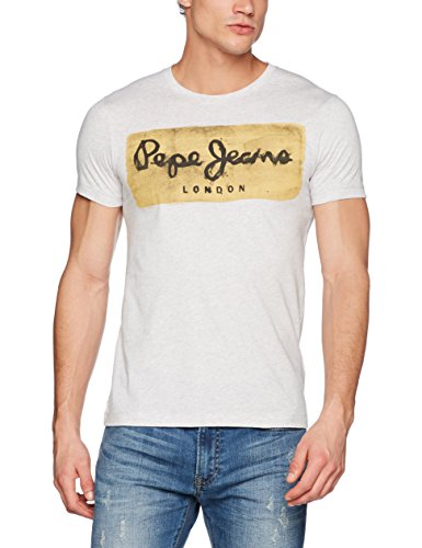 Pepe Jeans Charing PM503215 Camiseta, Gris (Grey Marl 933), Large para Hombre
