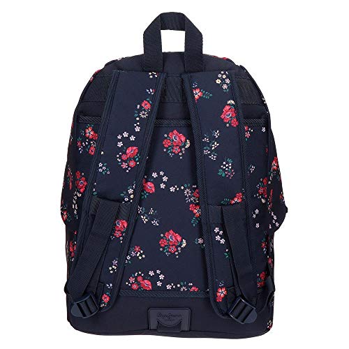 Pepe Jeans Daniela Mochila Escolar Adaptable, 42 cm, 20.83 Litros, Multicolor