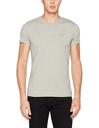 Pepe Jeans Original Basic S/S PM503835 Camiseta, Gris (Grey Marl 933), Medium para Hombre