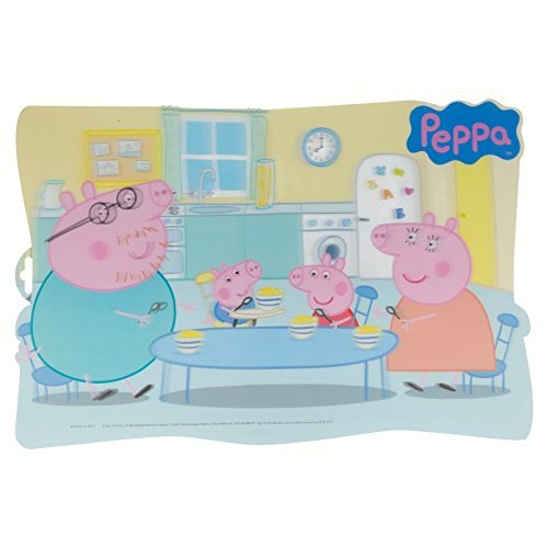 Peppa Pig 2018 Mantel Individual Producto de plástico; Libre BPA; Dimensiones 43x29 cm