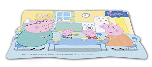 Peppa Pig 2018 Mantel Individual Producto de plástico; Libre BPA; Dimensiones 43x29 cm