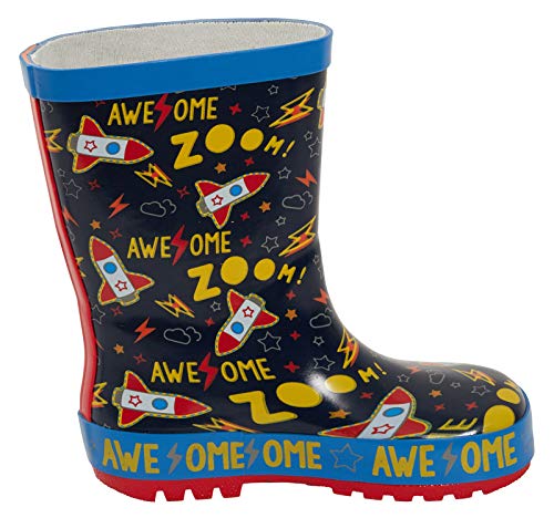 Peppa Pig George Pig Astronauta 3D Botas de goma Wellington para niños, lluvia y nieve, color, talla 24 EU