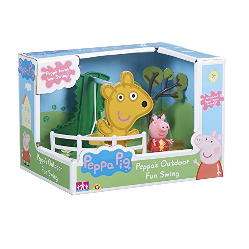 Peppa Pig – Les Balançoires de Peppa – Décor + 1 Mini Figurine