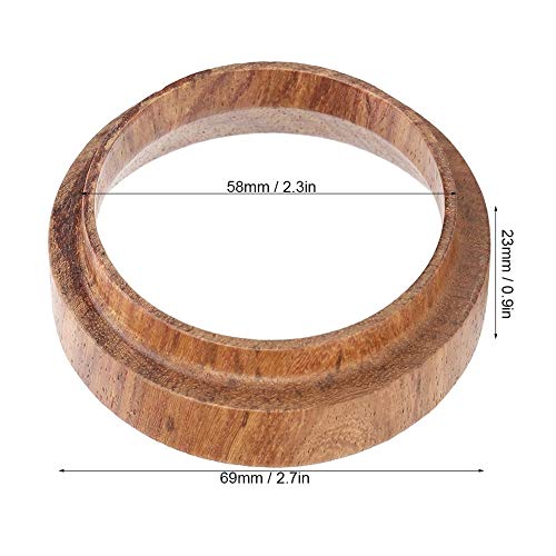 Perfilador de Anillo Dosificador de Café de Madera de 58 mm para Preparación de Tazón de Café en Polvo para Accesorio para Espresso Utensilio