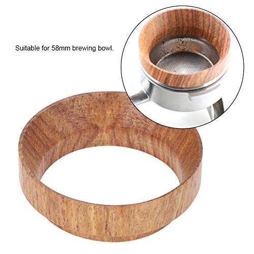 Perfilador de Anillo Dosificador de Café de Madera de 58 mm para Preparación de Tazón de Café en Polvo para Accesorio para Espresso Utensilio