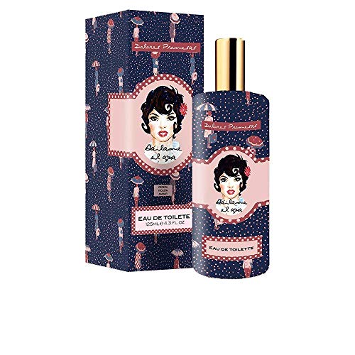 Perfume eau de toilette Dolores Promesas - Bailame el agua. Afrutada y floral fragancia para mujeres que mezcla aromas a cereza, violeta y ambar. Formato en cristal con pulverizador de 125 ml