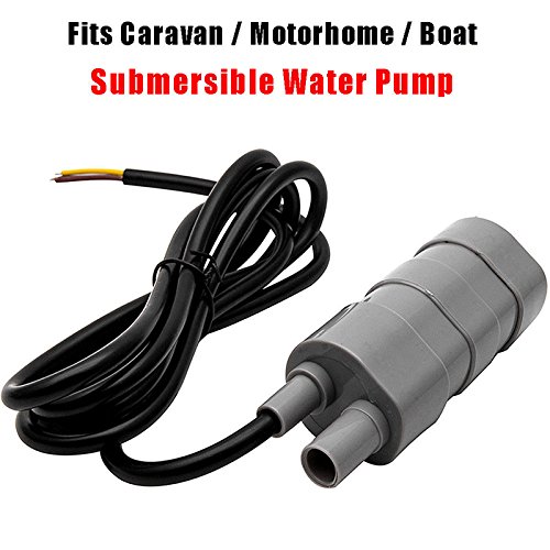 perg Submersible Pump, 12V Submersible Water Pump 840L/H High Flow Pumps for Motorhome Pond Aquarium