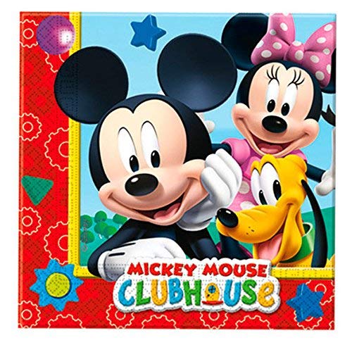 Perona - Pack 20 servilletas 33 x 33 cm, Mickey Mouse (50862)