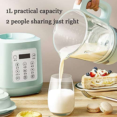 Personal Blender,4 in 1 Glass Blender Grinder Meat Mincer Food Processor Portable Juicer Cup for Ice/Soup/Nuts/Sauce/Soy Milk/Milkshake,Blanco