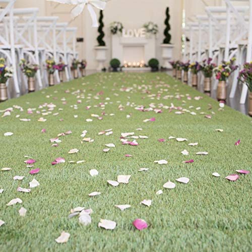 Pétalos de rosa, 500 piezas de seda simulación de pétalos de rosa para boda, día de San Valentín, decoración de flores (rosa y blanco)