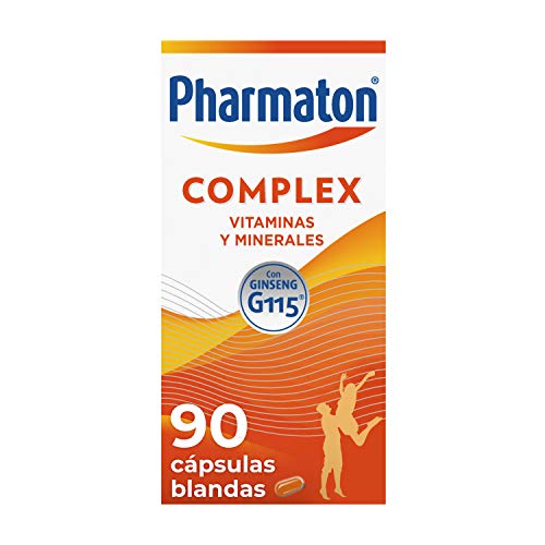 Pharmaton - Multivitamínico con ginseng, Complex 90 cápsulas, Ayuda a recuperar la energía