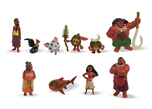 Phidal – Vaiana Coffret Libro con 12 Figuras + Alfombra de Juego, 9782764341803, Multicolor