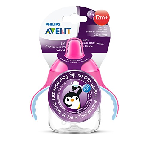 Philips Avent Magic - Taza antigoteo de 260 ml, color rosa