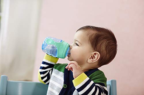 Philips Avent SCF551/05 - Vaso con boquilla de silicona para niño, válvula antigoteo, sin BPA, para 6 meses, 200 ml, color verde