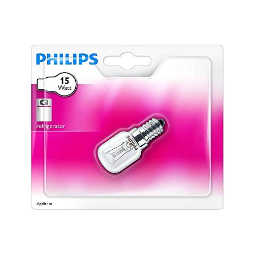 Philips Bombilla incandescente para aparatos 8711500249791 - Lámpara (15 W, Electrodoméstico, E14, 1000 h, Transparente, 1 año(s))