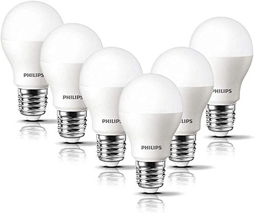 Philips Bombilla LED esférica casquillo E27, 8 W, equivalente a 60 W, luz blanca cálida, 806 lúmenes, pack de 6