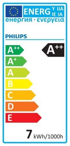 Philips Bombilla LED esférica E27, 6,7 W equivalentes a 60 W en incandescencia, 806 lúmenes, luz blanca cálida