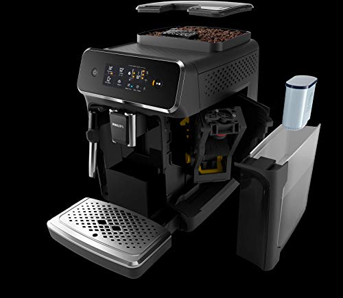 Philips Cafetera Espresso, color negro mate