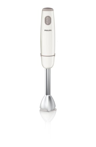 Philips Daily HR1604/00 - Batidora de Mano, 550 W, Jarra de 0.5 L, Varilla Metálica, Color Blanco