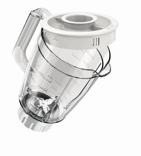 Philips Daily HR2100/00 - Batidora Americana de Vaso, 400 W, Jarra 1.5L, Plástico Ultra Resistente, Color Blanco