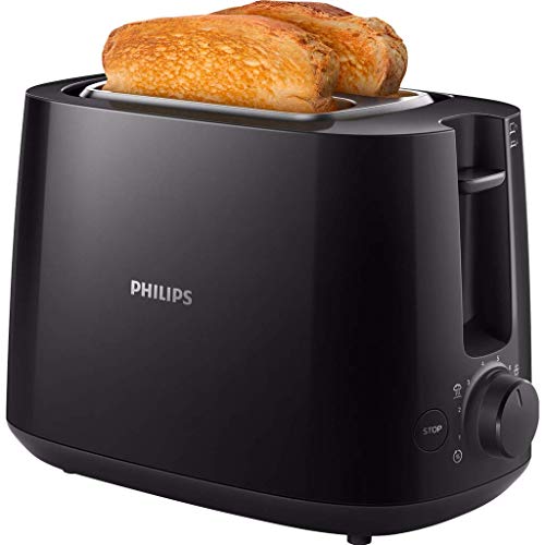 Philips HD2581/90 Daily Collection HD2581/90-Tostador (2 Rebanada(s), Negro, Giratorio, China, 2 año(s), 830 W, De plástico, 2 Ranuras