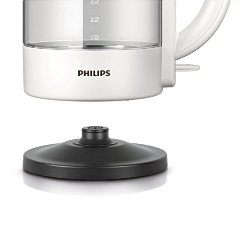 Philips HD9340/00 - Hervidor eléctrico, 2200 W, color blanco y transparente