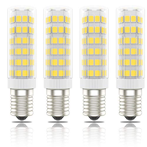 Phoenix-LED E14 Bombillas Campana Extractora,Bombilla Nevera,Lámpara de Mesa 7W,60W Halógena Equivalente, Blanco Cálido 3000K, 560lm, Pack de 4 Unidades