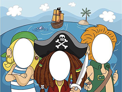 Photocall Pirata 1x1,50m Infantil | Photocall Piratas | Photocall Económico y Original | Photocall Troquelado | Photocall Ideal para Celebraciones