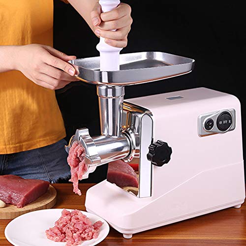 Picadora De Carne Eléctrica,Acero Inoxidable 3-IN-1 Salchicha Y Máquina Carne,Picadora Profesional 800W,Embutidora De Salchichas, Para Carne Y Salchichas Robot Cocina