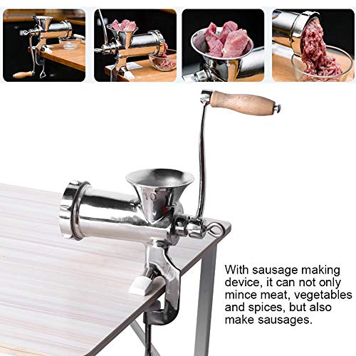 Picadora de carne Manual de acero inoxidable Stronerliou para el hogar, máquina para picar carne y verduras, utensilios de cocina