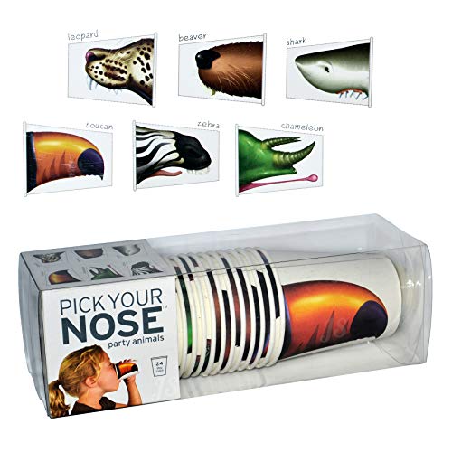 Pick your Nose-Animals - Vasos de cartón para fiestas 1 paquete