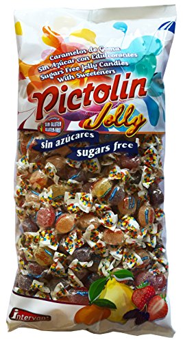 Pictolín Jelly 06731 - Caramelo de goma sabor frutas sin azúcar con edulcorantes, 1 kg