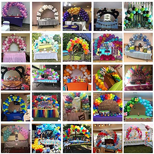 PILIN Juego de Arcos de Globos de Mesa, Ajuste Libre Tamaño del Arco de Globos, Ideal para Decoraciones de cumpleaños, Decoraciones de Bodas, Decoraciones navideñas, artículos para Fiestas