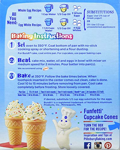 Pillsbury Funfetti Cake Mix, 15.25 oz